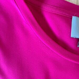 CECE Women's Pink Ruffle Sleeve Top Size Medium